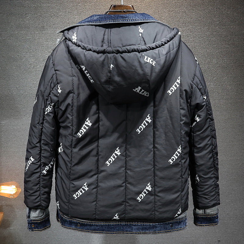 Herren Kapuzenjacke Lose Passform, Verdicktes Fleece, Plus-Size, Herbst/Winter