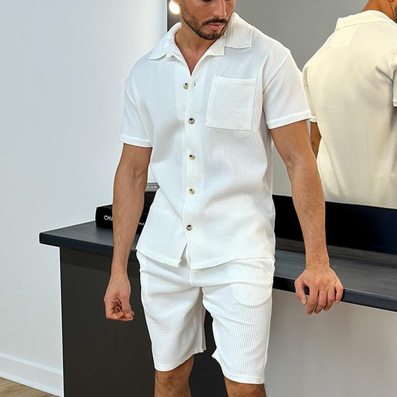 Herren Polo Kurzarm-Shorts Set