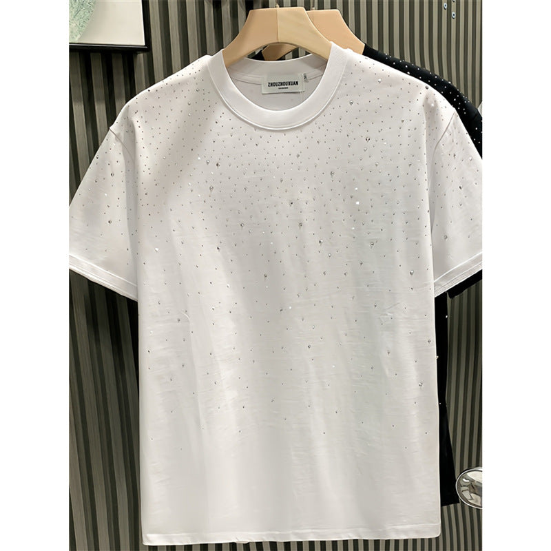 Herren T-Shirt mit Sternenmotiv und Heißbohrung