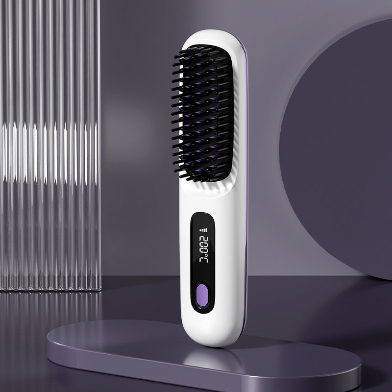 Elektrischer Haarglätter mit LCD-Anzeige und USB-Aufladung