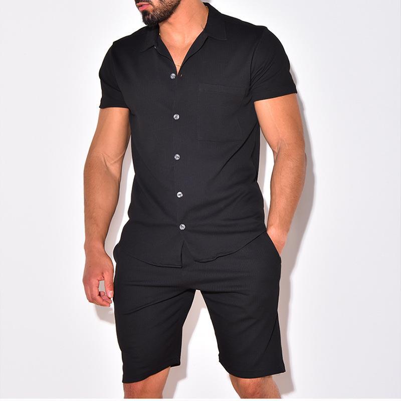 Herren Polo Kurzarm-Shorts Set