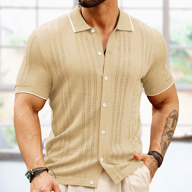 Gestricktes Polo-Shirt für Herren