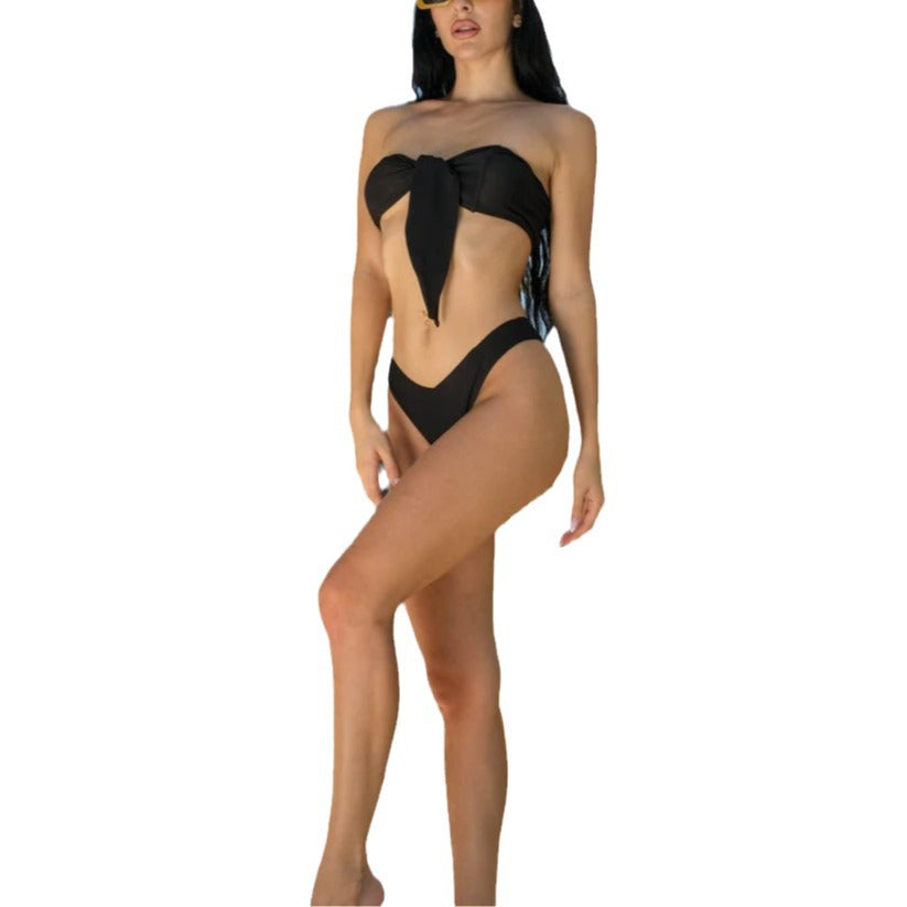Transparentes Strandbad-Bikini
