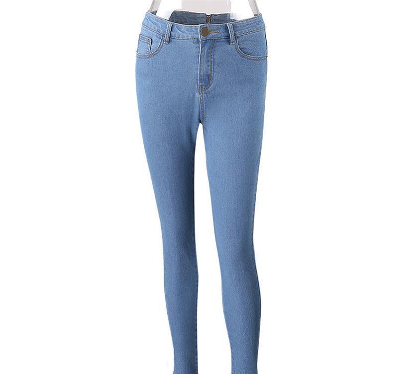 Damen Skinny Jeans mit Rückenreißverschluss