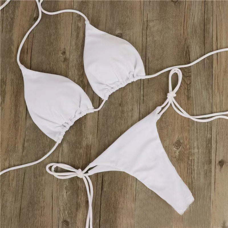 Einfarbiger Bikini