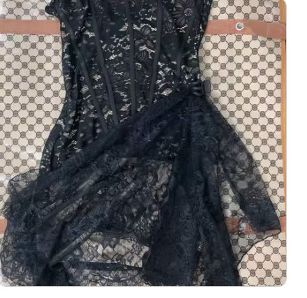 Süßes Rückenschnürkleid Modisch