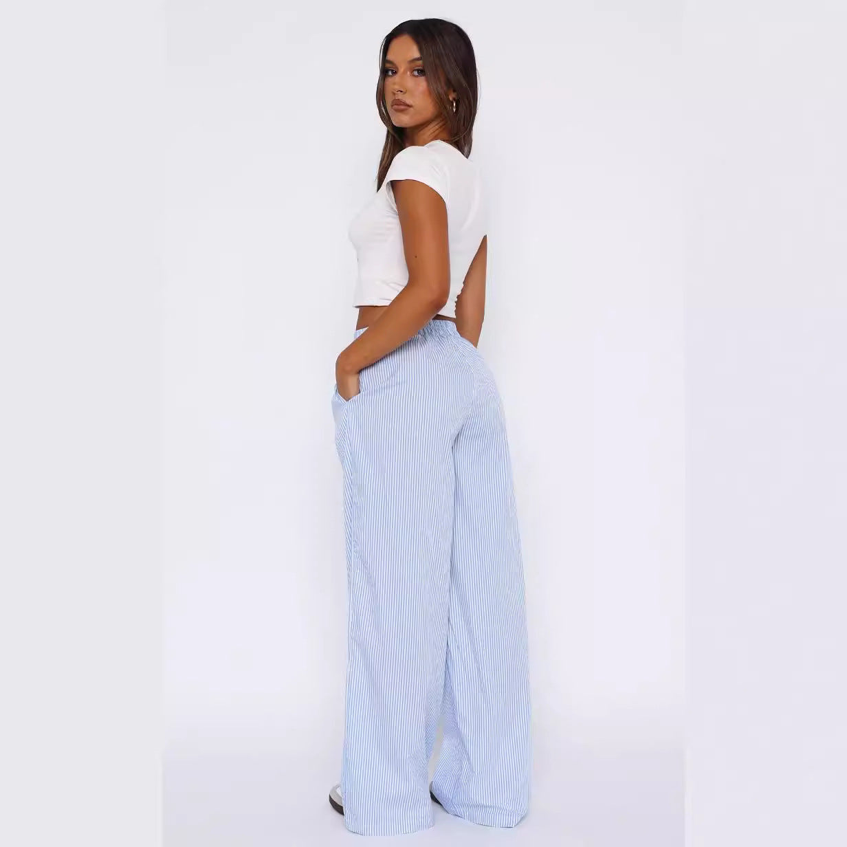 Gestreifte Casual Hose mit modischem Flair