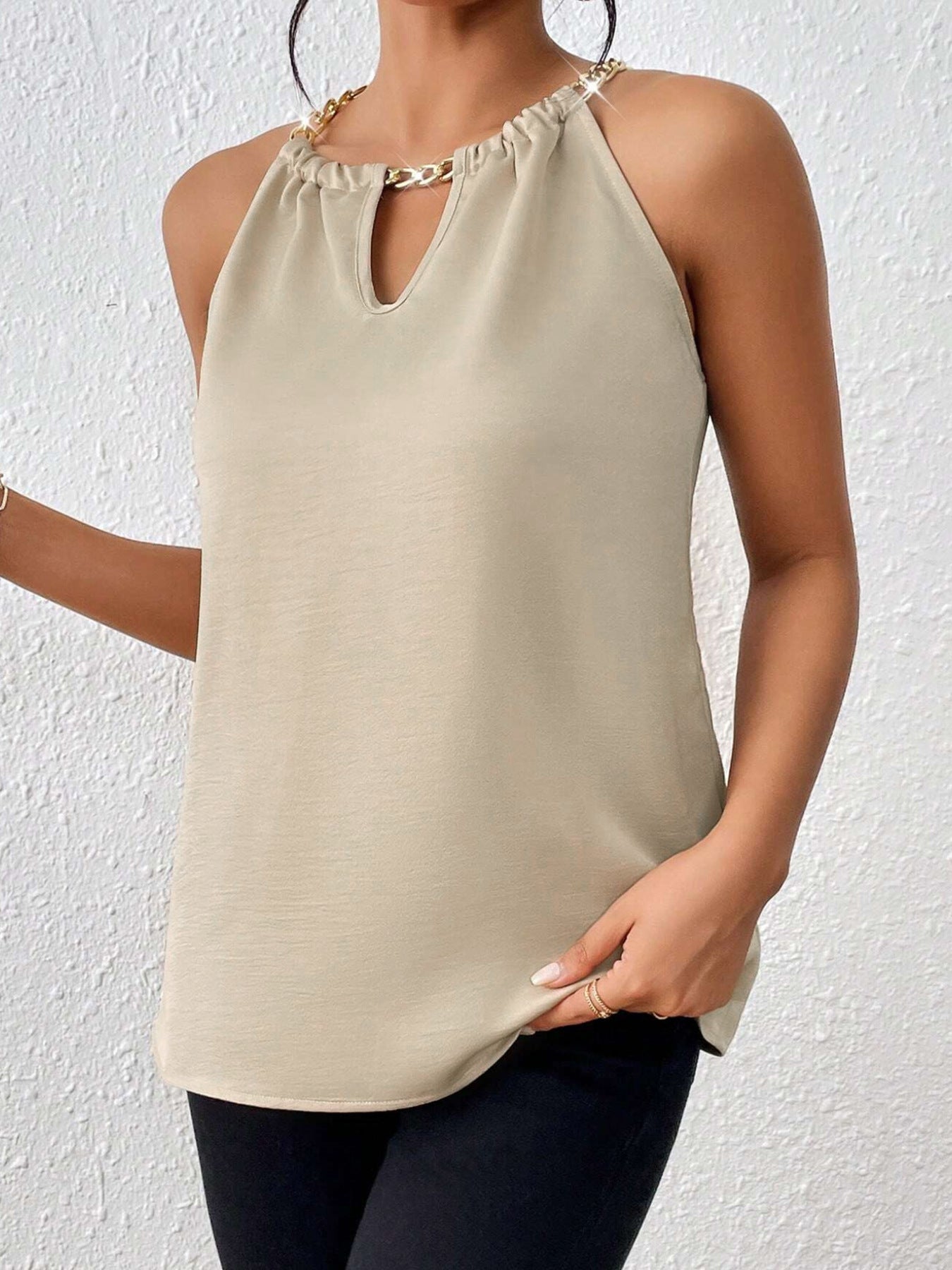 Damenmode Eleganter Pullover-Anzug mit abnehmbarem Schultergurt
