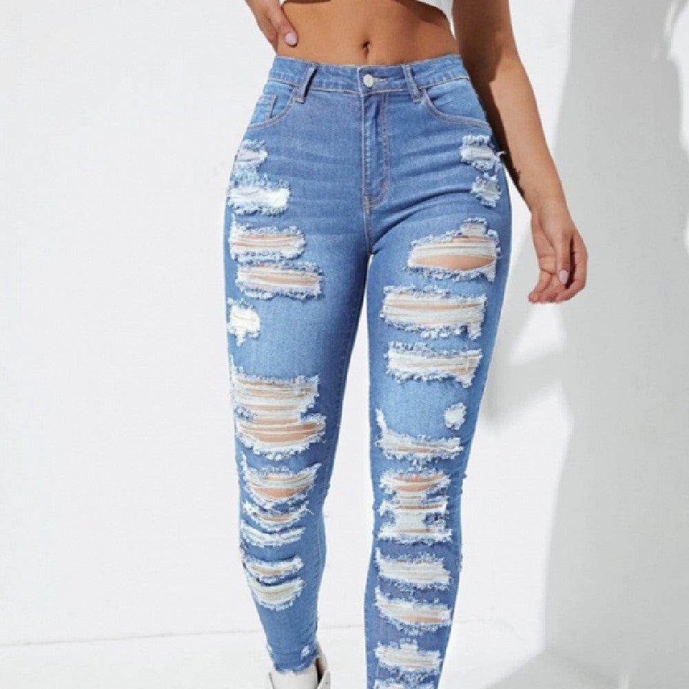Damen High-Waist Denim Jeans