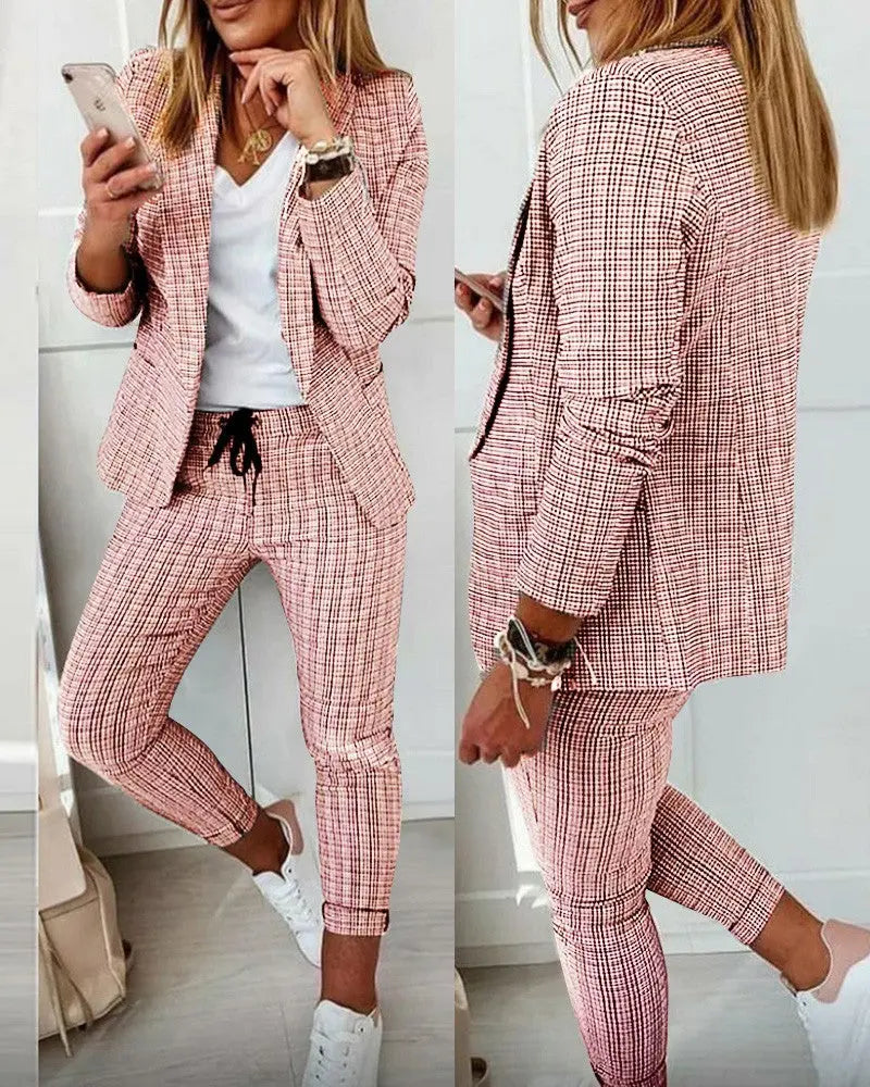 Casual-Anzug-Set (Hose + Jacke)