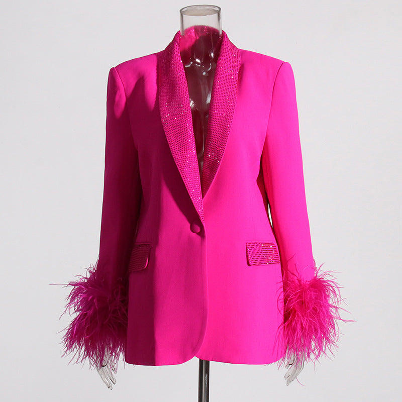 Eleganter Damenanzug aus feinem Polyester