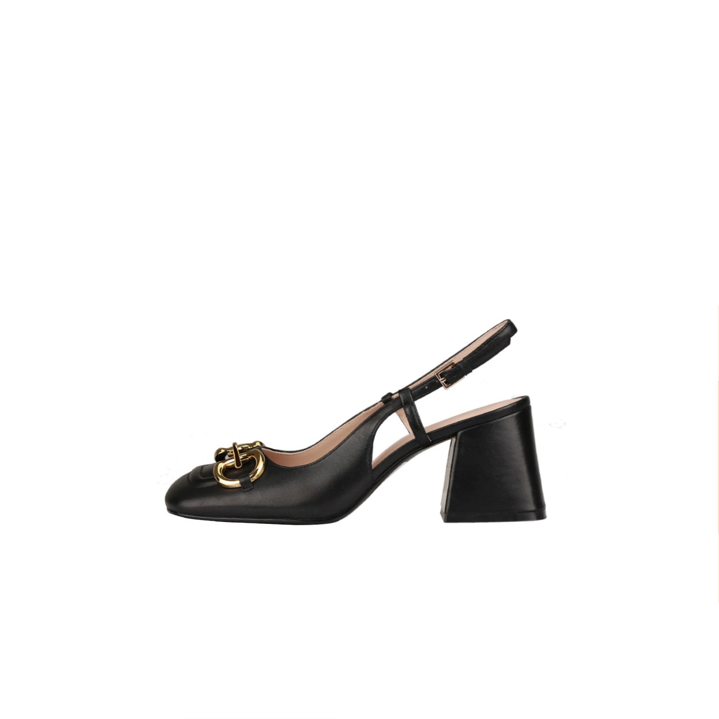 Damen Retro Mary Jane Schuhe mit dicken hohen Absätzen und Schnallen