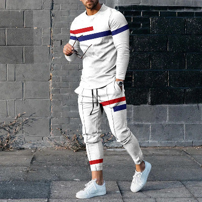 Rundhals Langarm T-Shirt & Hose