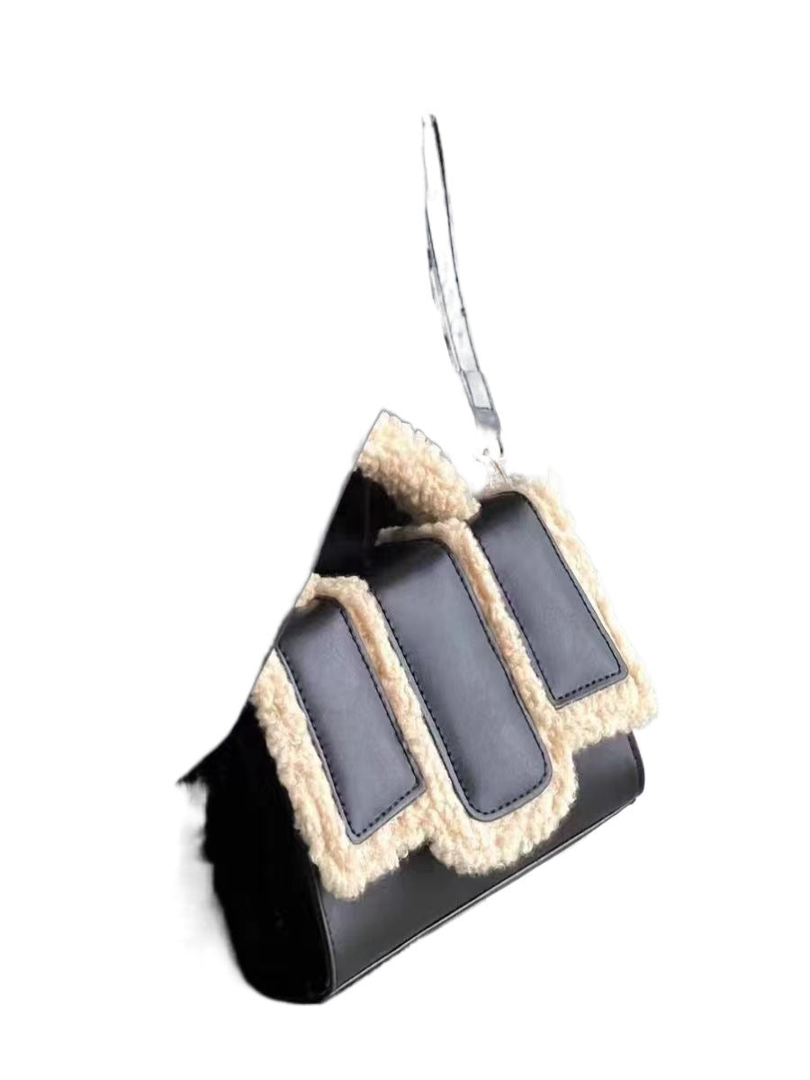 Wollene Tragbare und Modische Crossbody-Tasche