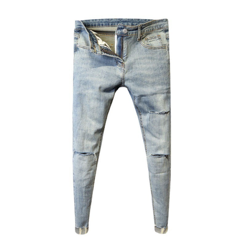 Blaue Vintage Slim Fit Jeans