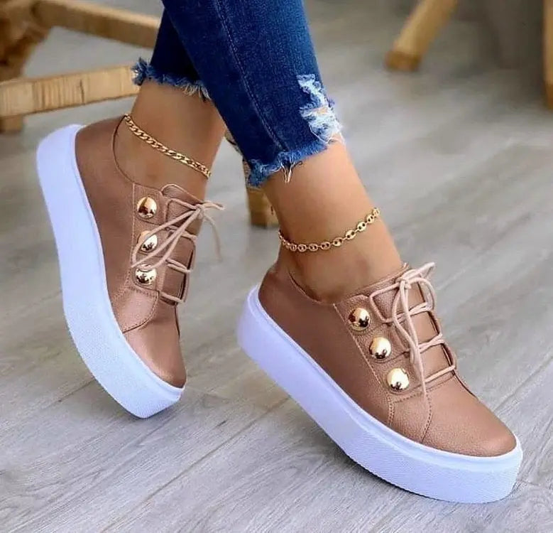Schnür-Halbschuhe im Sneaker-Stil für Damen
