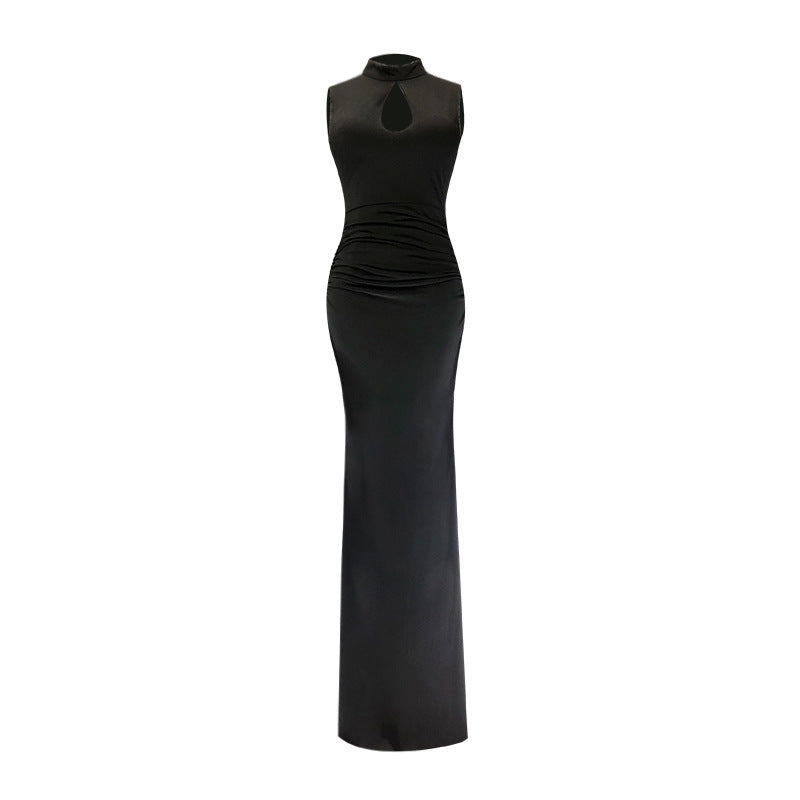 Verführerisches Ärmelloses Langkleid