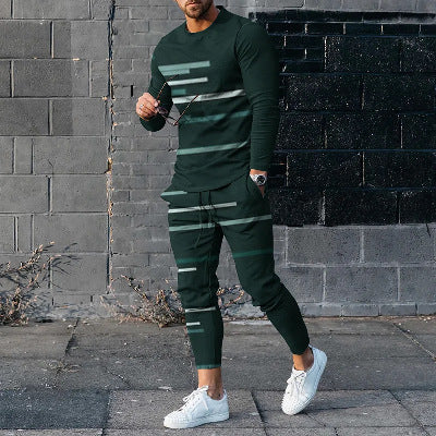 Rundhals Langarm T-Shirt & Hose