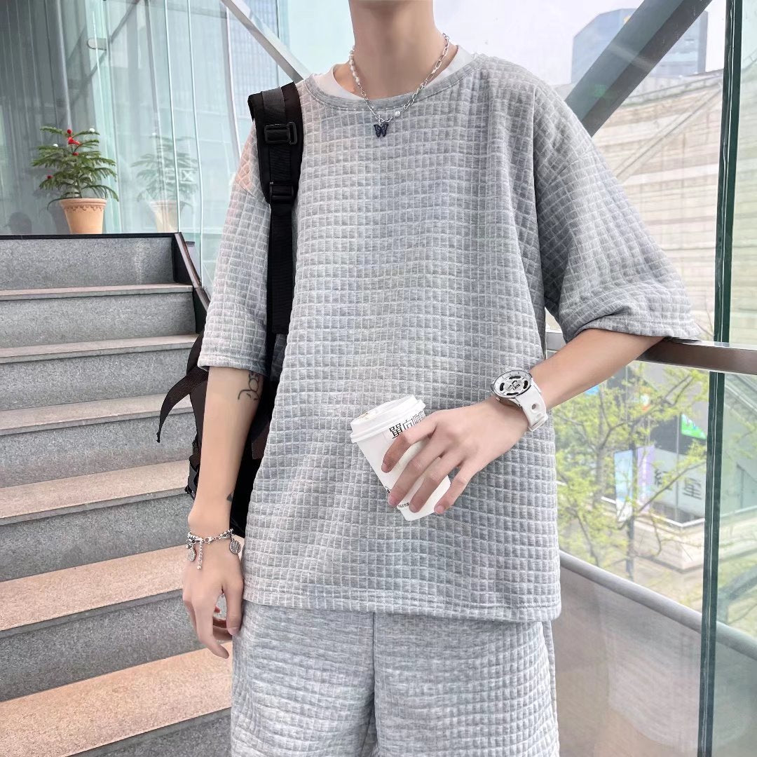 SommerStyle Herren-Set Halbarm-Shirt & Shorts