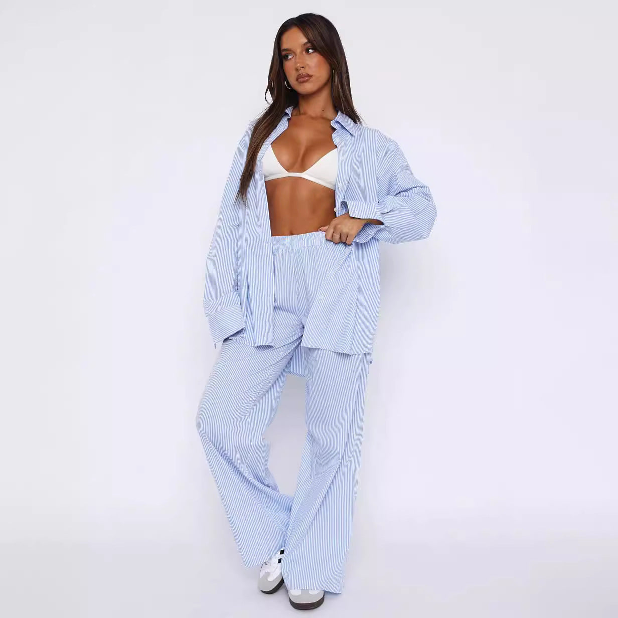 Gestreifte Casual Hose mit modischem Flair