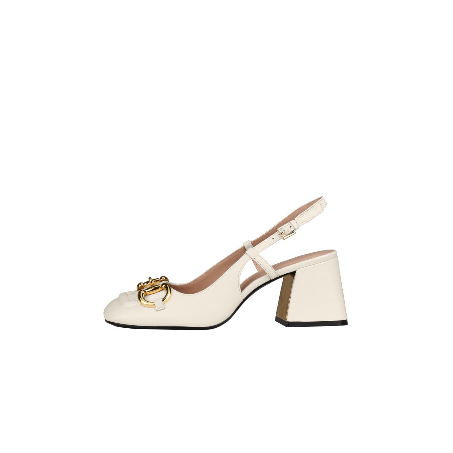 Damen Retro Mary Jane Schuhe mit dicken hohen Absätzen und Schnallen