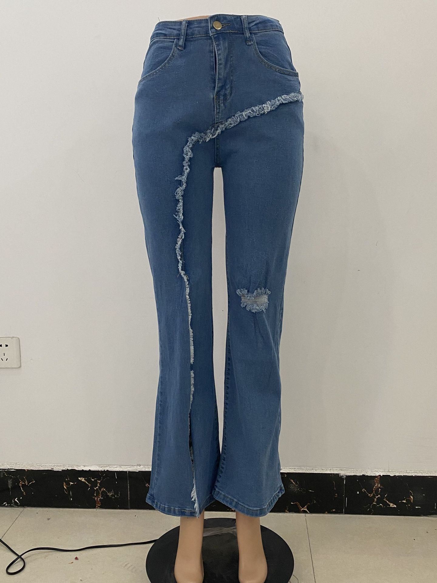 Neue Stil Ausgestellte Jeans für Frauen
