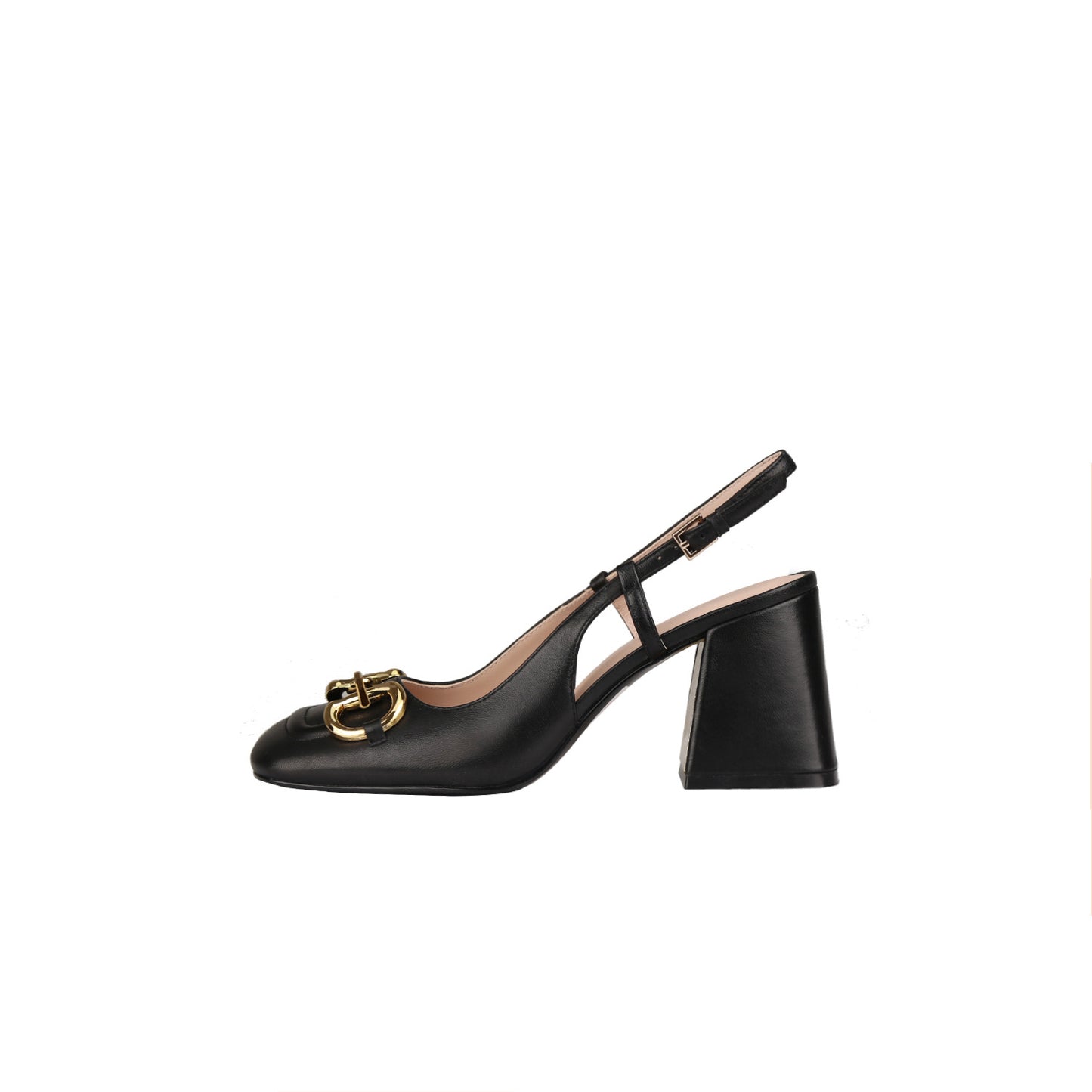 Damen Retro Mary Jane Schuhe mit dicken hohen Absätzen und Schnallen