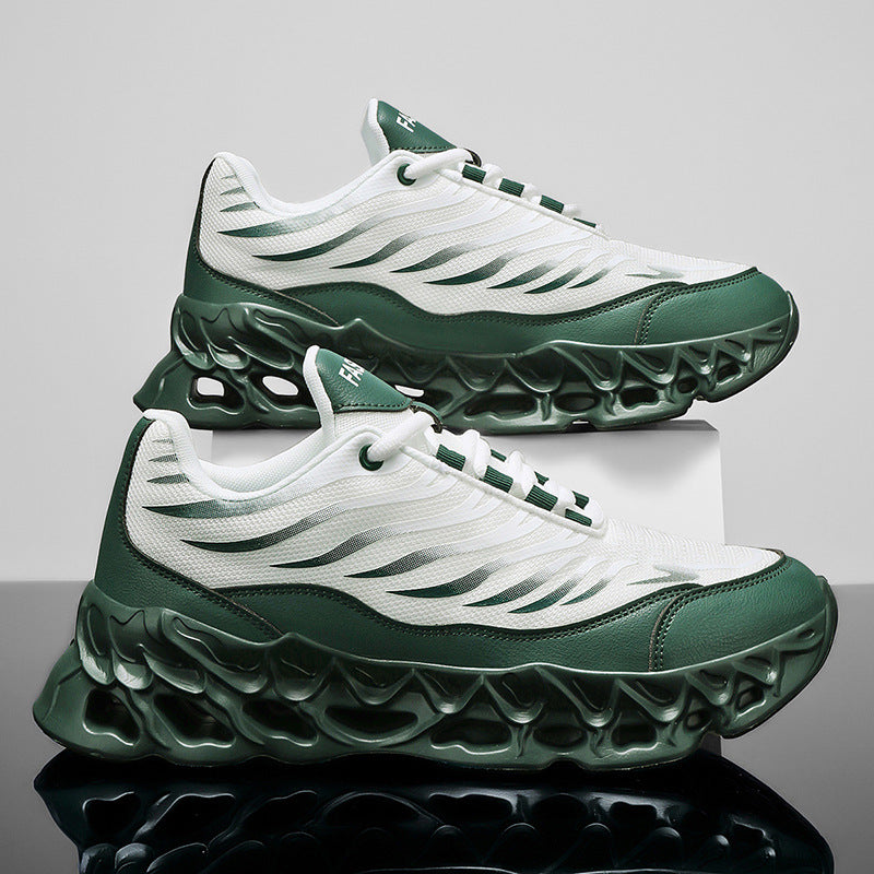 Herren Schnür-Sneaker mit dicker Sohle – Outdoor Sportschuhe