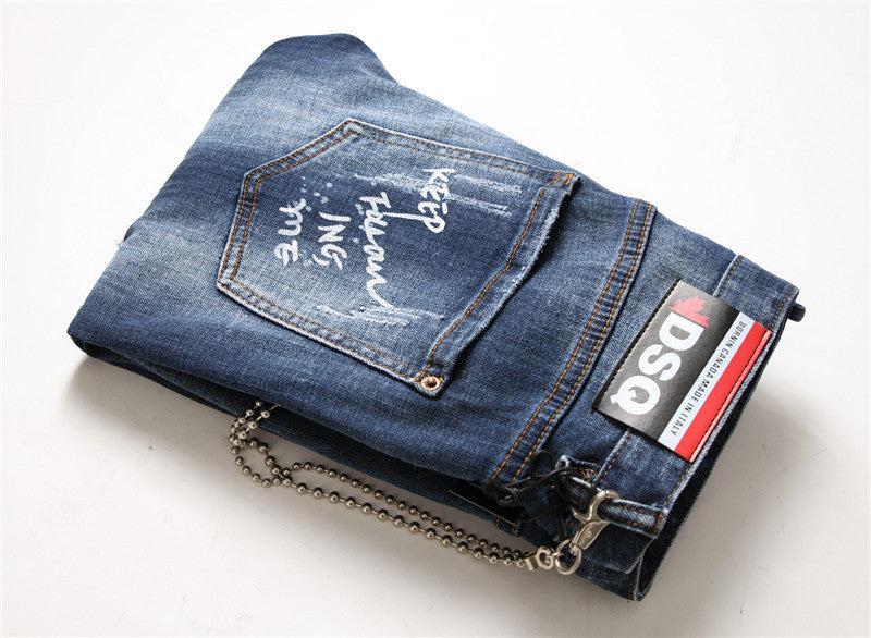 Herren Jeans mit Reißverschluss