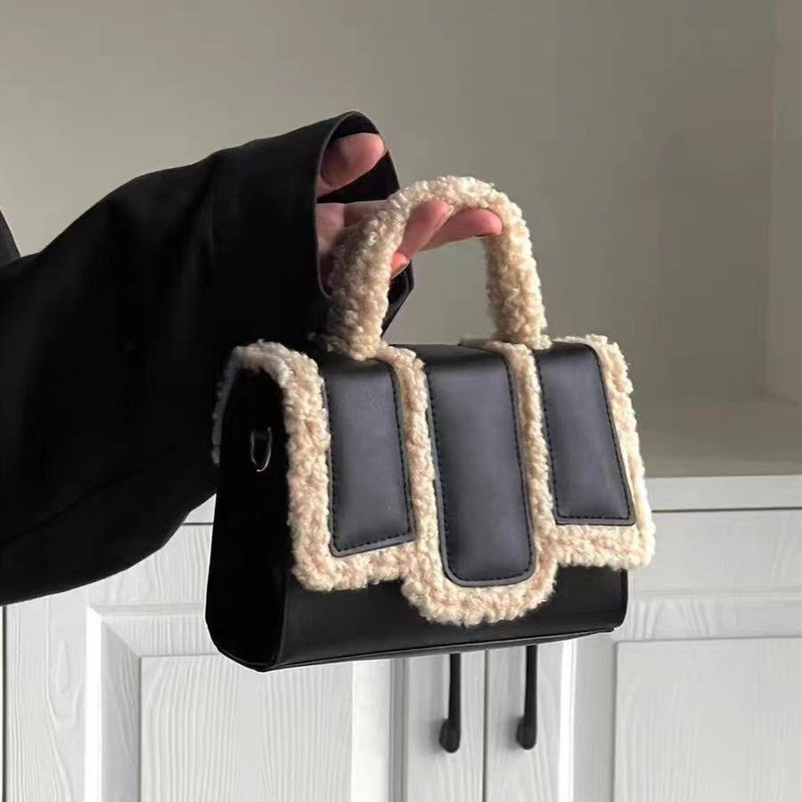 Wollene Tragbare und Modische Crossbody-Tasche