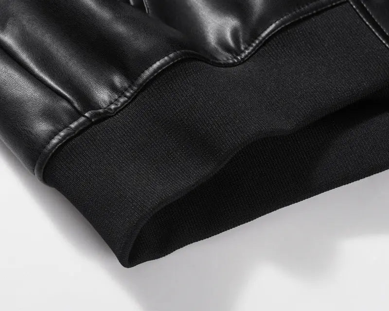 Lederjacke aus PU-Leder