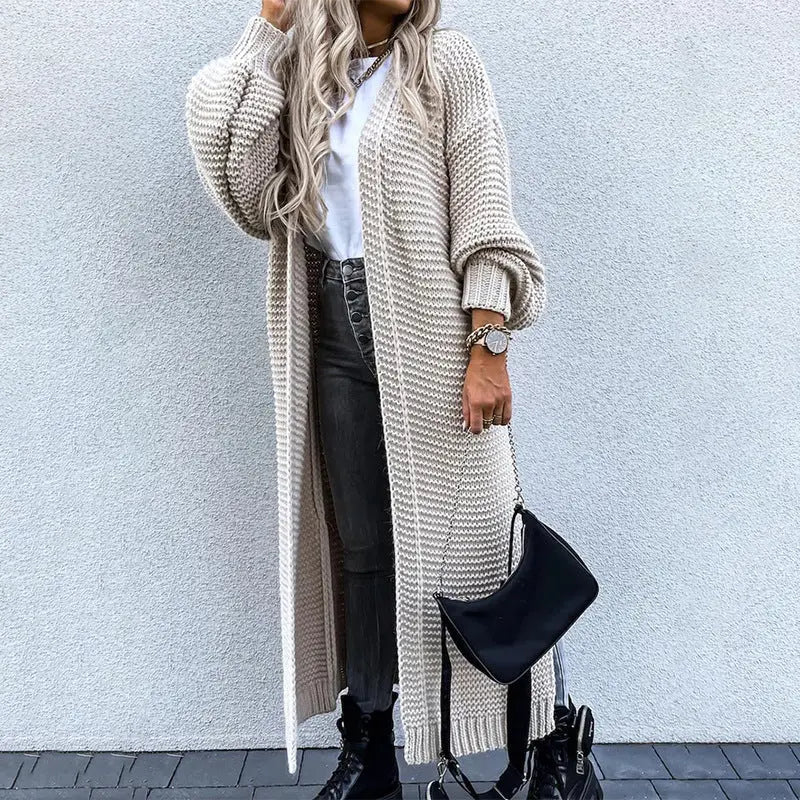Cardigan mit mittellangen Puffärmeln