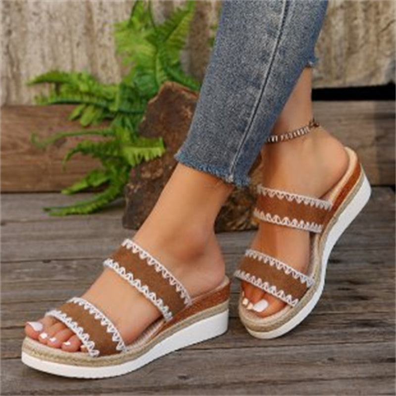 Sandalen Sommerstylische Doppelbreite