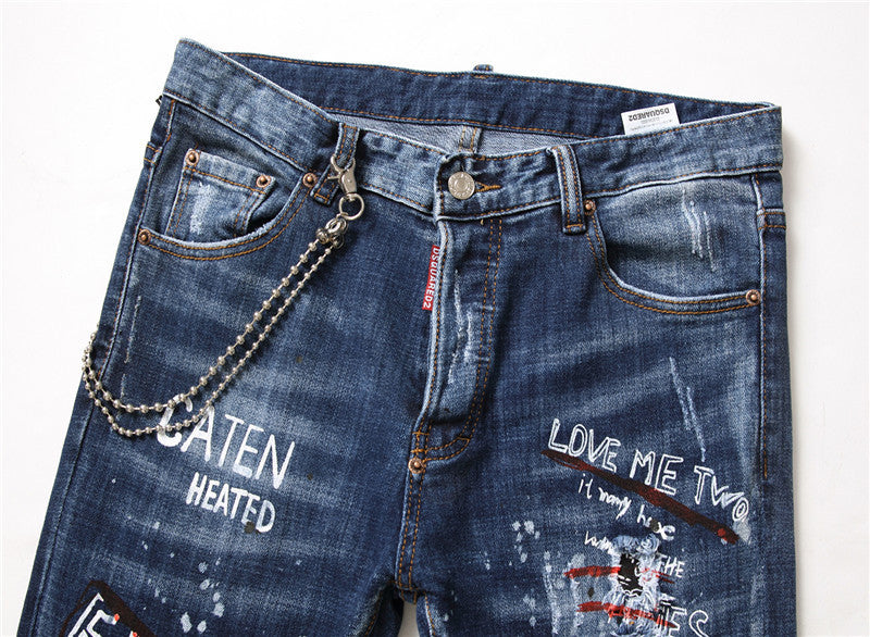 Herren Jeans mit Reißverschluss
