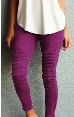 Plissee Leggings