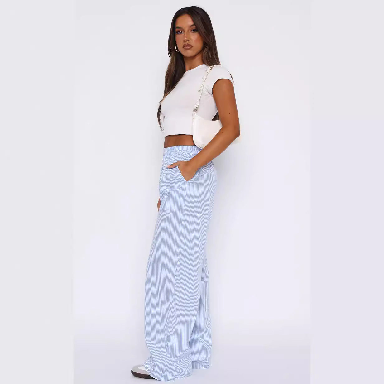 Gestreifte Casual Hose mit modischem Flair
