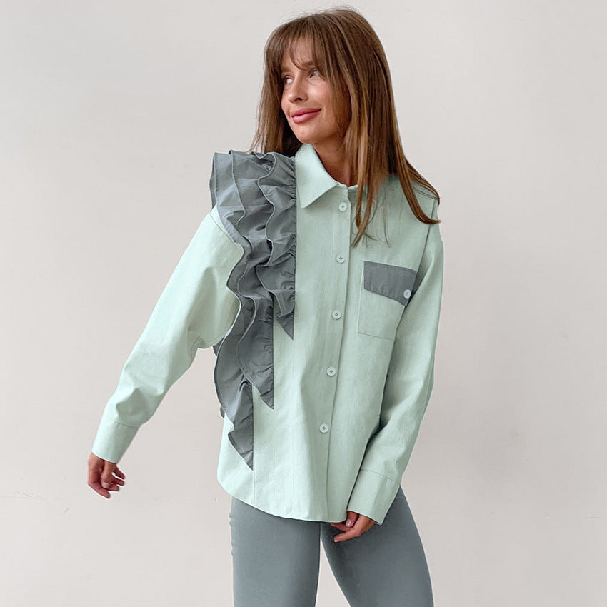 Damen Strickjacke mit Langarm und Einreiher-Knopfleiste