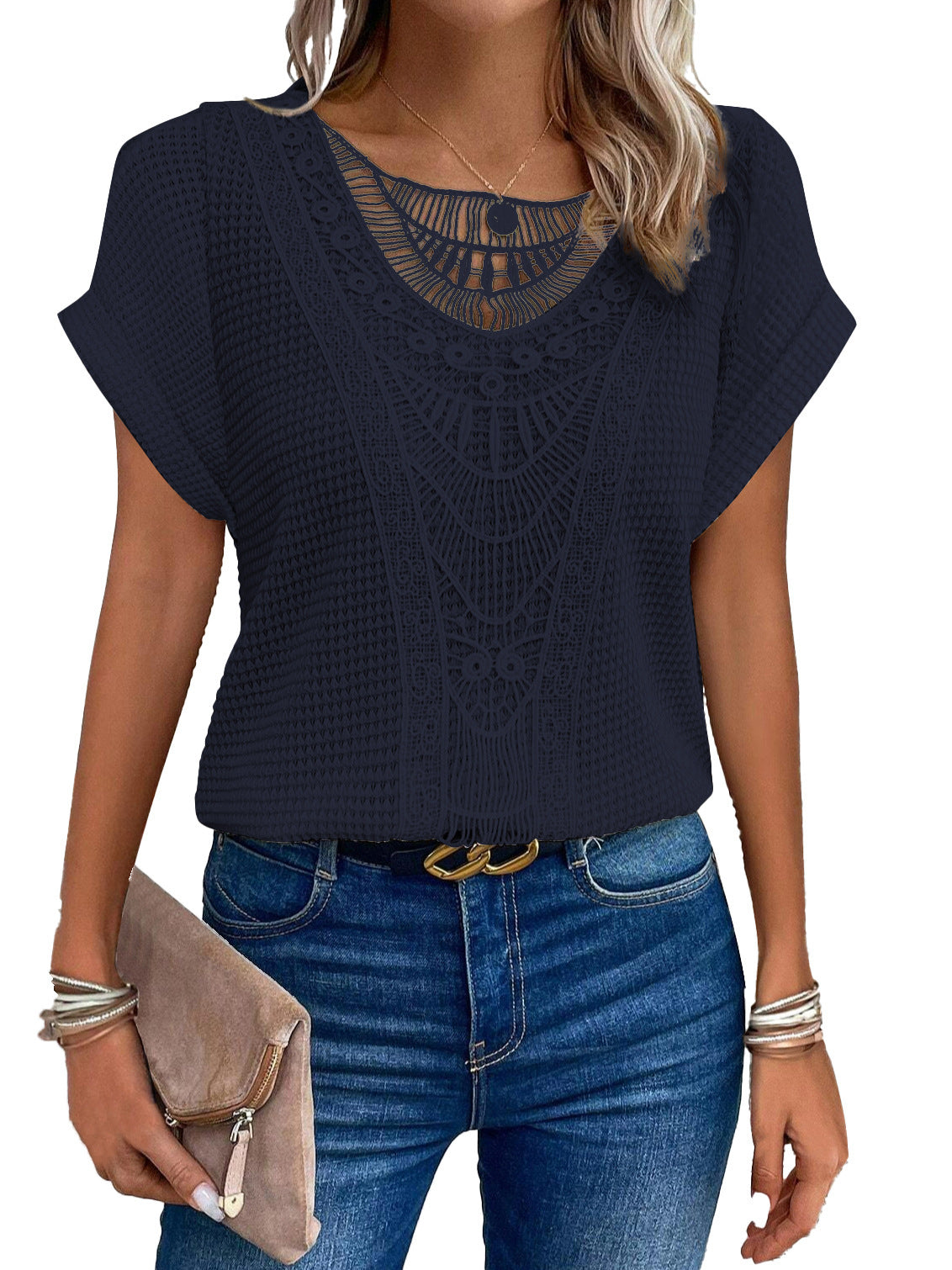 Kurzarm T-Shirt für Damen