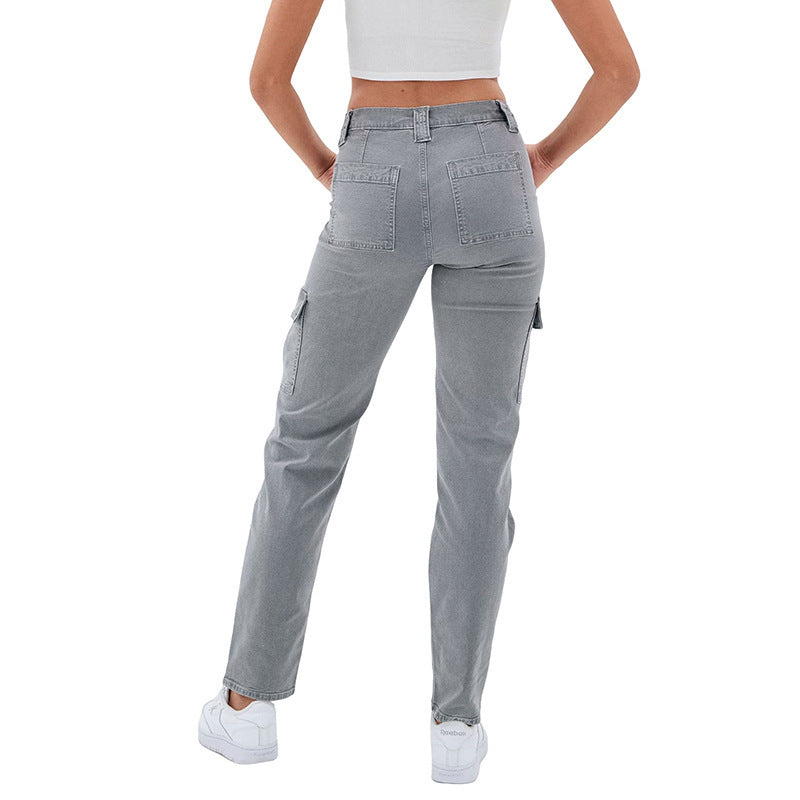 Multi-Taschen Damen Jeans