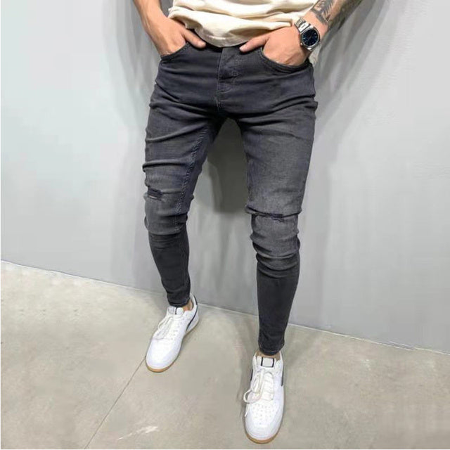 Geschredderte Slim-Fit Bleistifthose