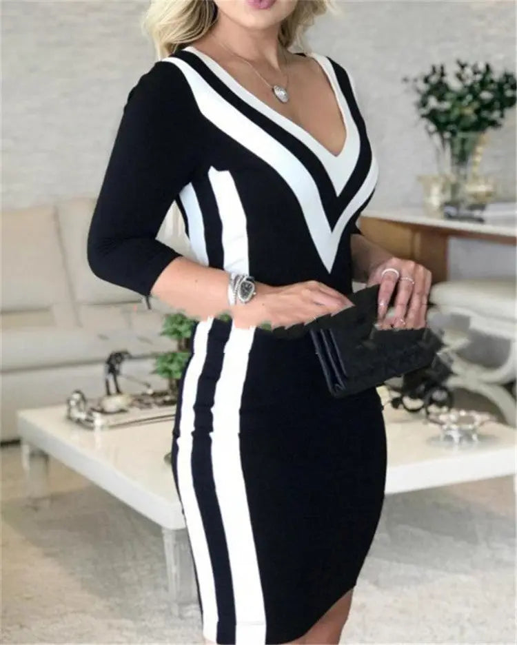 Glamouröses Paillettenstich-Kleid