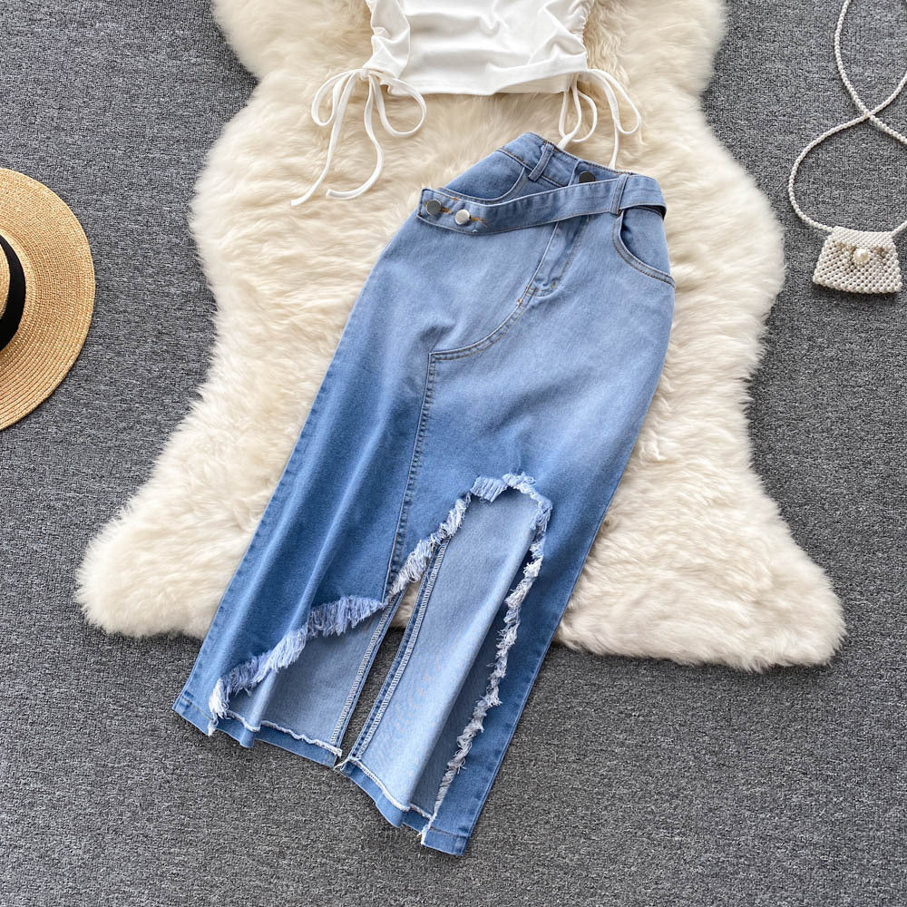 Denim Crossbody Set