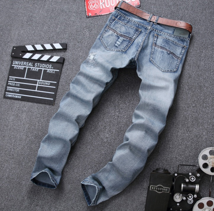 Zerrissene Denim Hosen Jogger für Herren