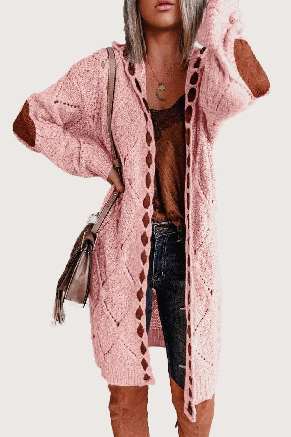Langarm-Strickjacke