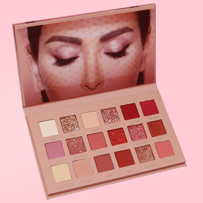 Perle-Matt Lidschattenpalette Terra Töne - 18 Farben