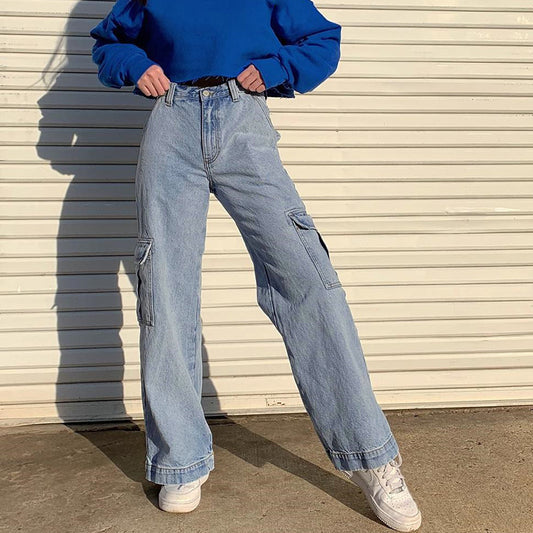 Denim-Hose mit geradem Bein
