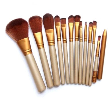 12-teiliges Make-up-Pinsel-Set mit Eisenbox, Make-up-Tools und -Werkzeugen