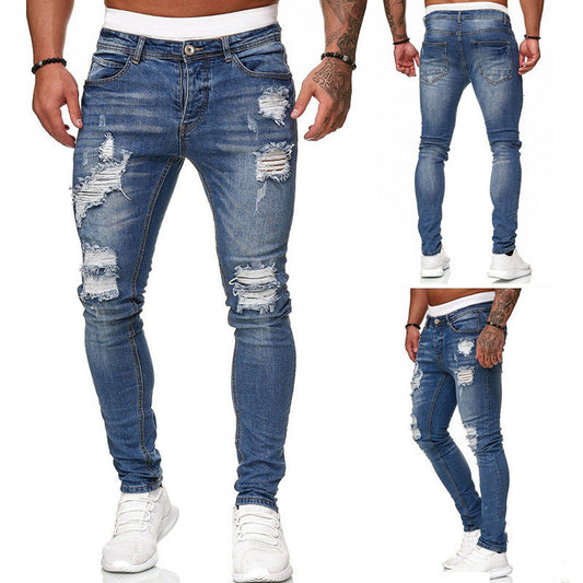 Jeans mit Rissen und Schmaler Passform