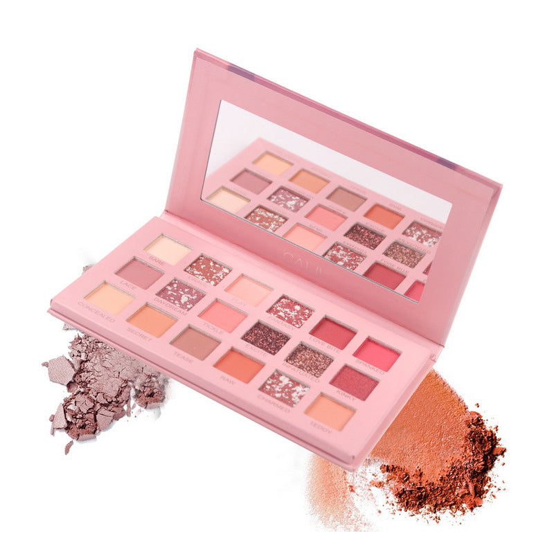Nude Shimmer Matte Lidschattenpalette Lang anhaltende, natürliche Pigmente