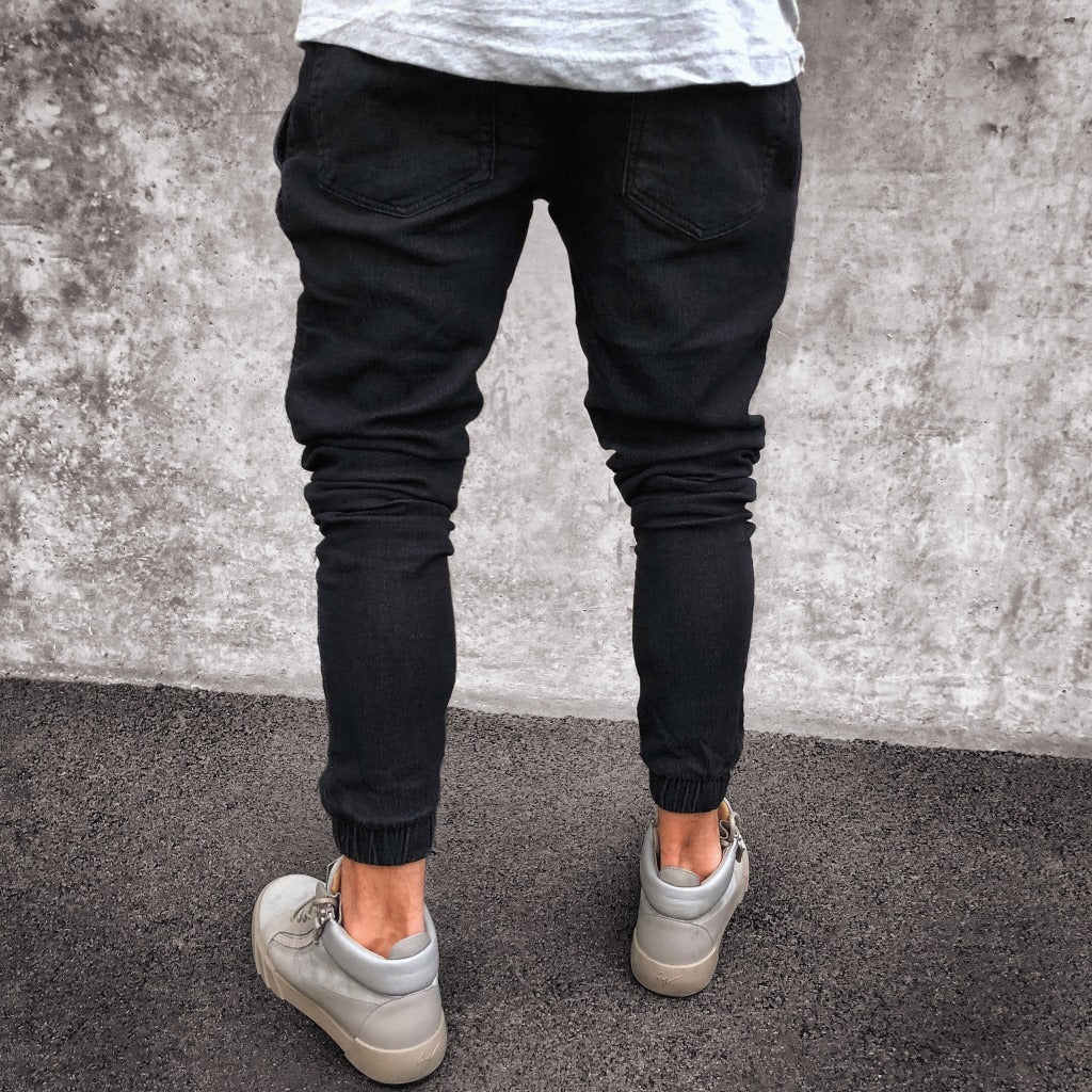 Herrenmode Leichte Blaue Slim-Fit Jeans